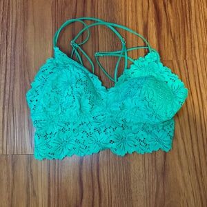 Victoria's Secret PINK Green Floral Bralette